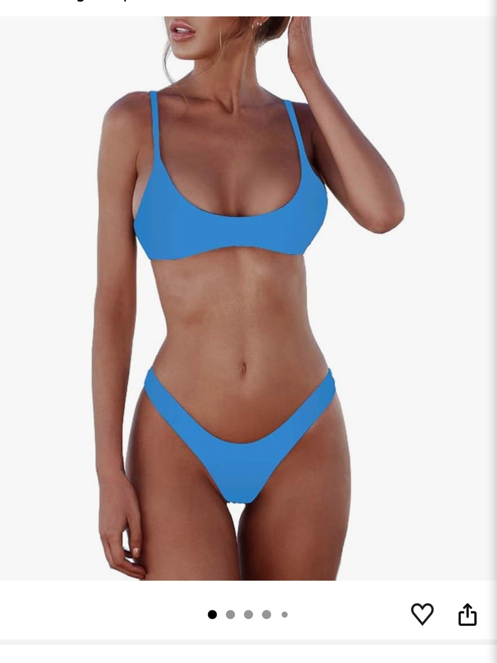 Sherry DC Scoop Neck Thong Brazilian Bikini